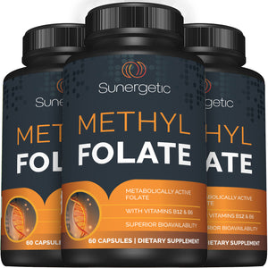 Premium Methyl Folate Supplement - Sunergetic