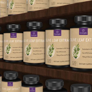 Premium Olive Leaf Extract - 750mg Per Capsule - Sunergetic
