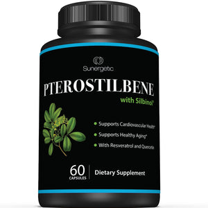 Powerful Pterostilbene Supplement - With Resveratrol & Quercetin - Sunergetic