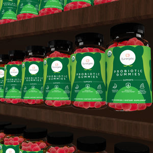Organic Probiotic Gummies – 5 Billion CFU Per Serving - 60 Probiotic Gummies - Sunergetic