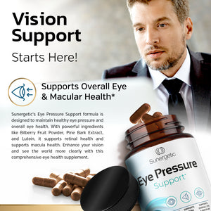 Premium Eye Pressure Support Supplement - 30 Count - Sunergetic