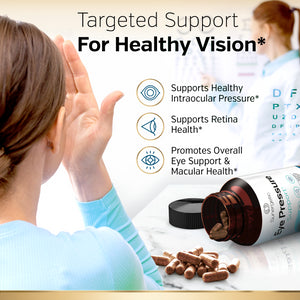 Premium Eye Pressure Support Supplement - 30 Count - Sunergetic
