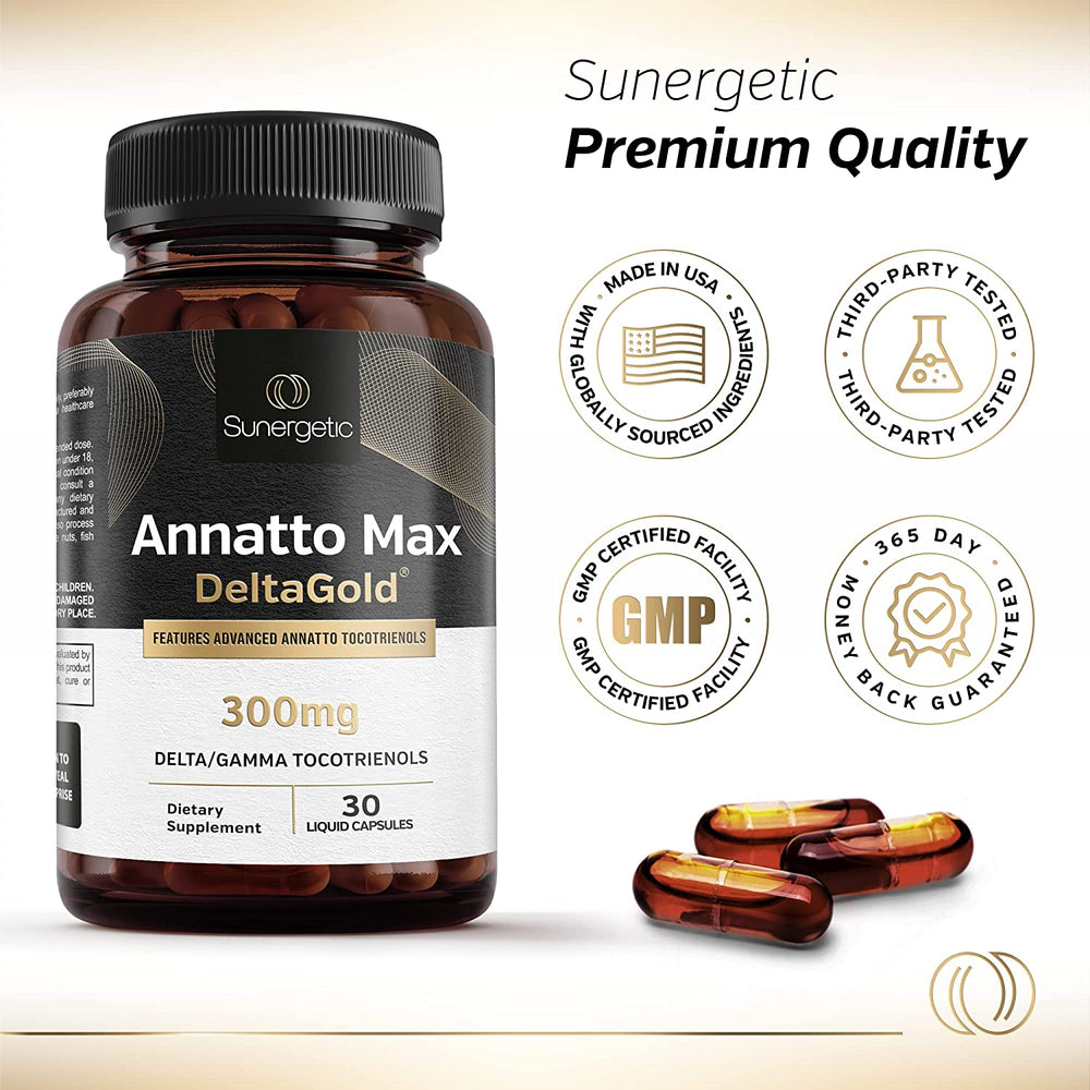 Premium Annatto Tocotrienol Supplement – Vitamin E Tocotrienols with D