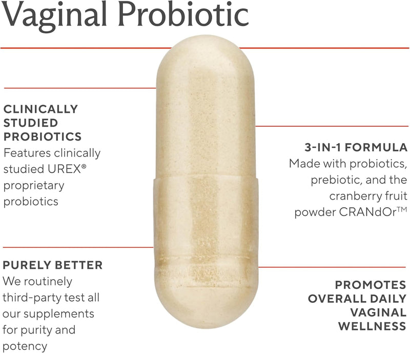 Premium Vaginal Probiotics for Women – 60 Capsules - Sunergetic