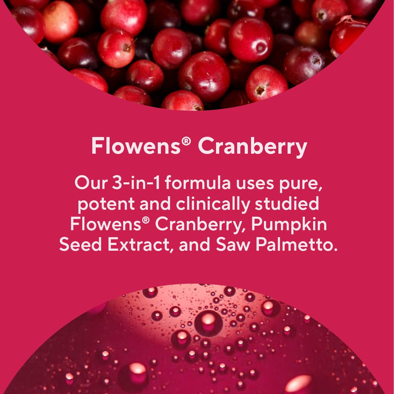 Premium Bladder Support Supplement – Bladder Control Supplement for Occasional Urinary Urgency, Frequency & Leakage – With Clinically Studied Cranberry, Pumpkin & Saw Palmetto - 60 Capsules - Sunergetic