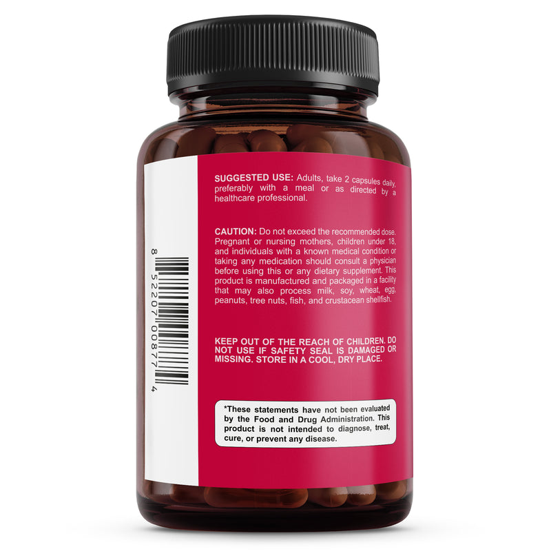 Premium Bladder Support Supplement – Bladder Control Supplement for Occasional Urinary Urgency, Frequency & Leakage – With Clinically Studied Cranberry, Pumpkin & Saw Palmetto - 60 Capsules - Sunergetic