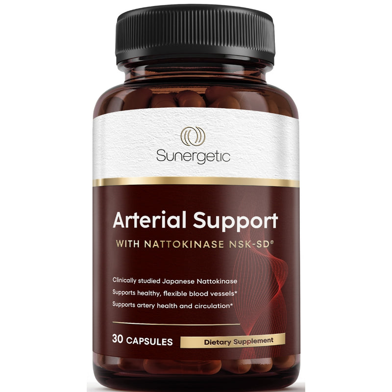 Premium Nattokinase Supplement for Arterial Support – 30 Capsules - Sunergetic