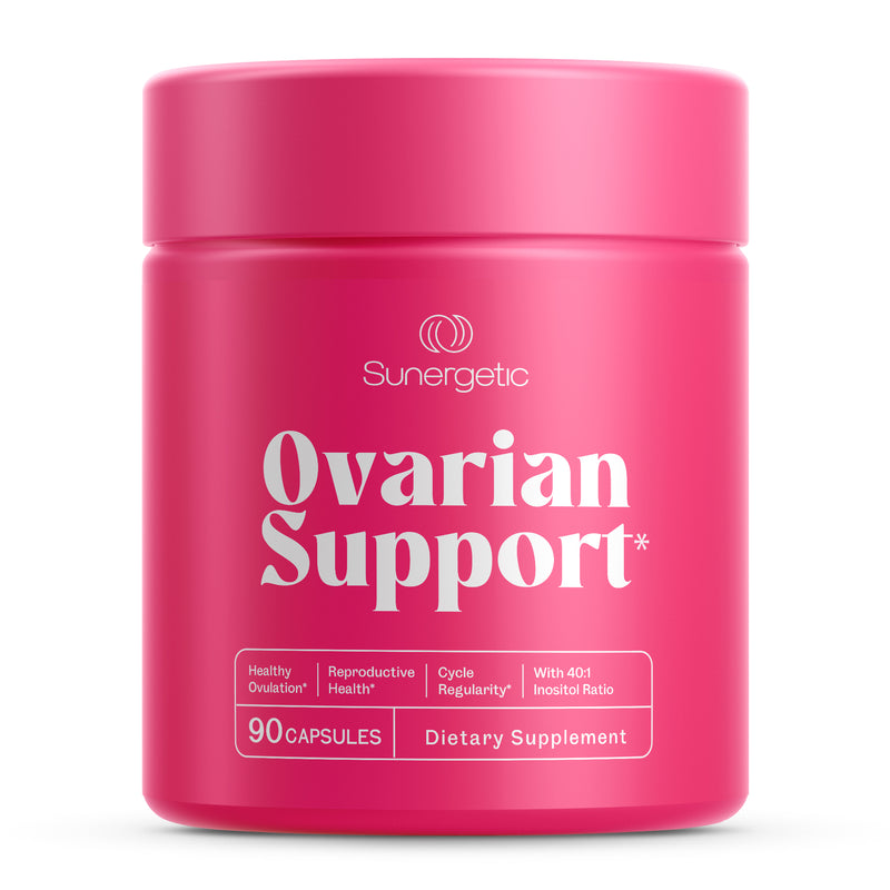 Premium Ovarian Health Support Supplement – Hormone Balance, Ovulation & Cycle Regularity - Myo-Inositol & D-Chiro Inositol Supplement for Women – 40:1 Inositol Ratio With Folate & DIM – 90 Capsules - Sunergetic