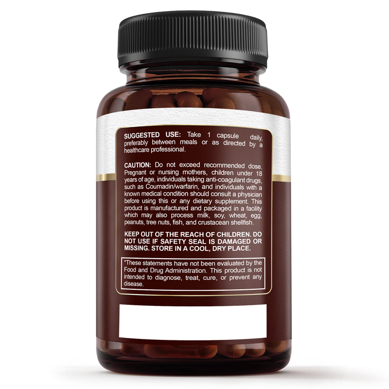 Premium Nattokinase Supplement for Arterial Support – 30 Capsules - Sunergetic