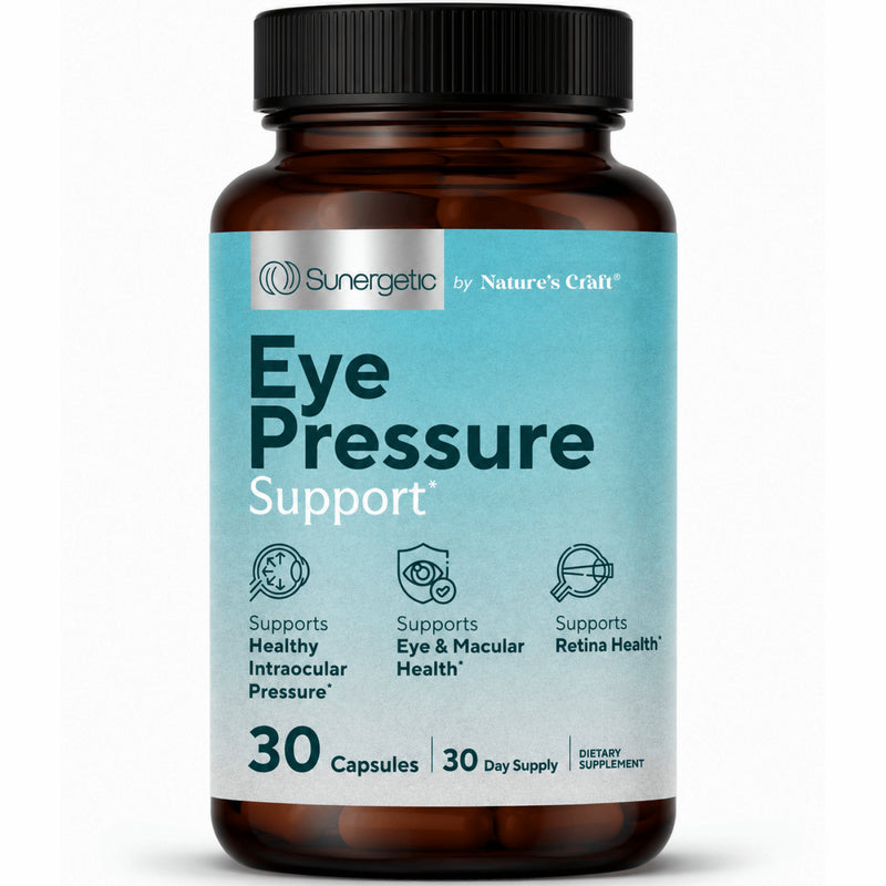 Premium Eye Pressure Support Supplement - 30 Count - Sunergetic