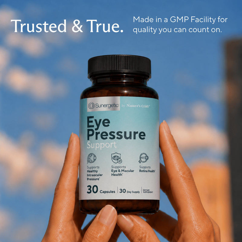 Premium Eye Pressure Support Supplement - 30 Count - Sunergetic