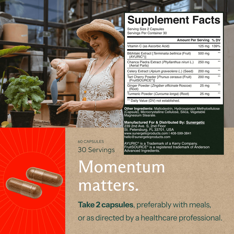 Premium Uric Acid Support Supplement - Sunergetic