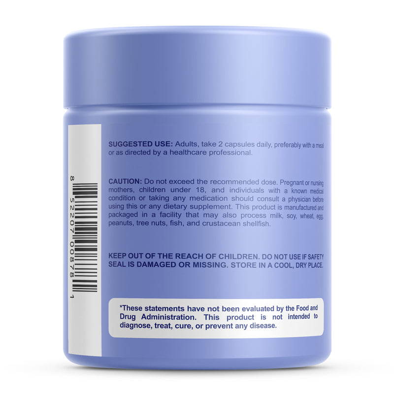 Premium Vaginal Moisture Support Capsules - Vaginal Moisture & Mood, Sexual Function, & Relaxation, Vaginal Dryness, Feminine Wellness & Intimacy, KSM 66 Ashwagandha, Slippery Elm & Maca - 60 Capsules - Sunergetic