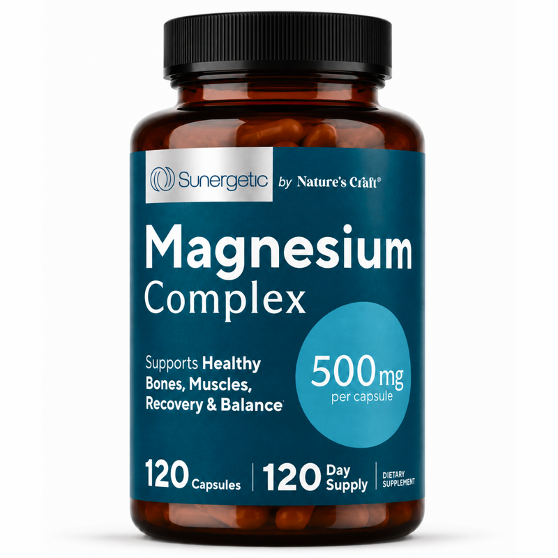 Premium Magnesium Citrate & Oxide Supplement - Sunergetic