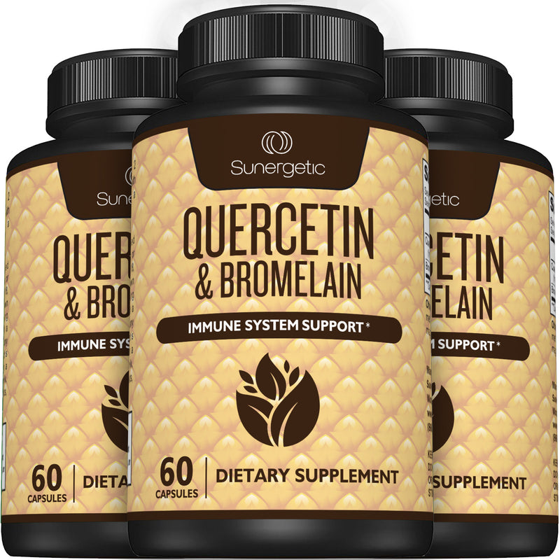 Sunergetic Premium Quercetin & Bromelain Supplement - Sunergetic