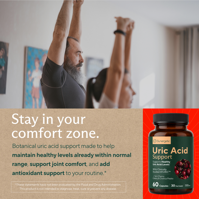 Premium Uric Acid Support Supplement - Sunergetic