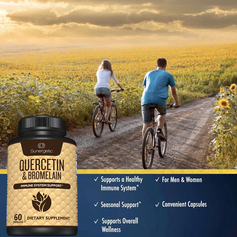 Sunergetic Premium Quercetin & Bromelain Supplement - Sunergetic