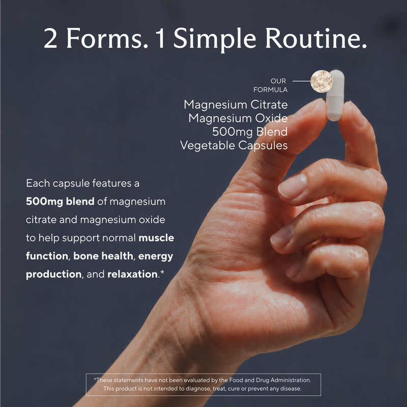 Premium Magnesium Citrate & Oxide Supplement - Sunergetic