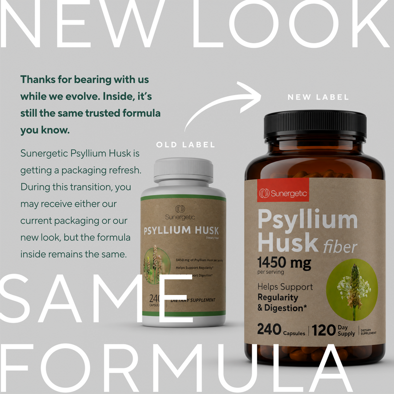 Premium Psyllium Husk Capsules - Sunergetic