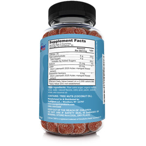 Premium Eye Support Gummies - With Lutein & Zeaxanthin - 60 Gummies - Sunergetic