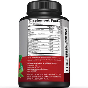 Premium Blood Pressure Support Supplement - 90 Capsules - Sunergetic