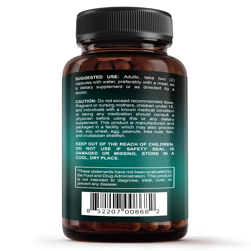 Premium Lung Support Supplement – 60 Capsules - Sunergetic