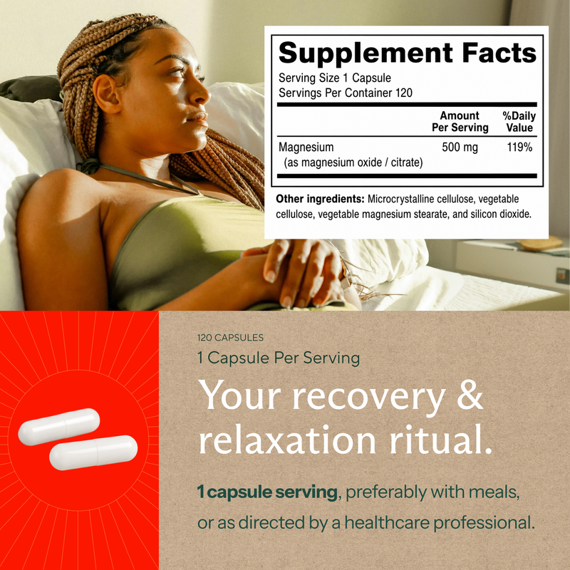 Premium Magnesium Citrate & Oxide Supplement - Sunergetic