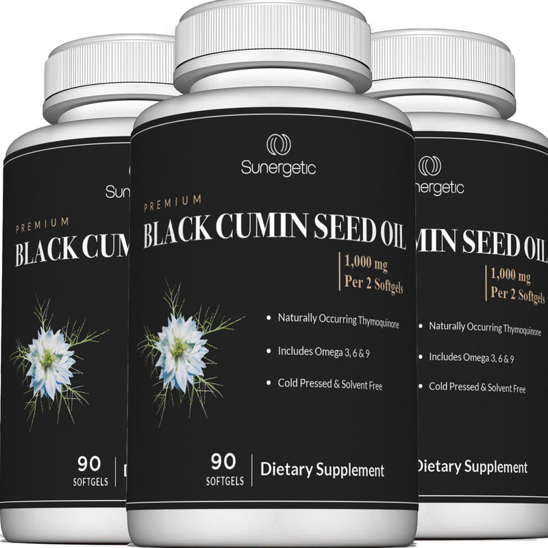 Premium Black Cumin Seed Oil Supplement - Sunergetic