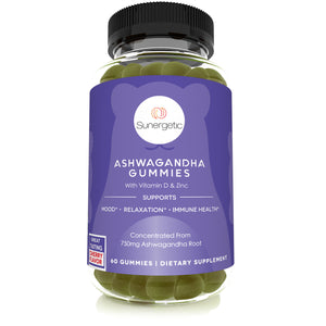 Premium Ashwagandha Gummies — 60 Gummies - Sunergetic