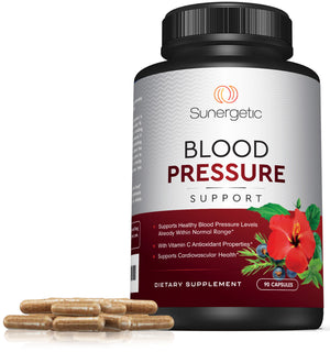 Premium Blood Pressure Support for Cardiovascular & Heart Health - Sunergetic