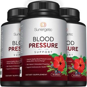 Premium Blood Pressure Support for Cardiovascular & Heart Health - Sunergetic