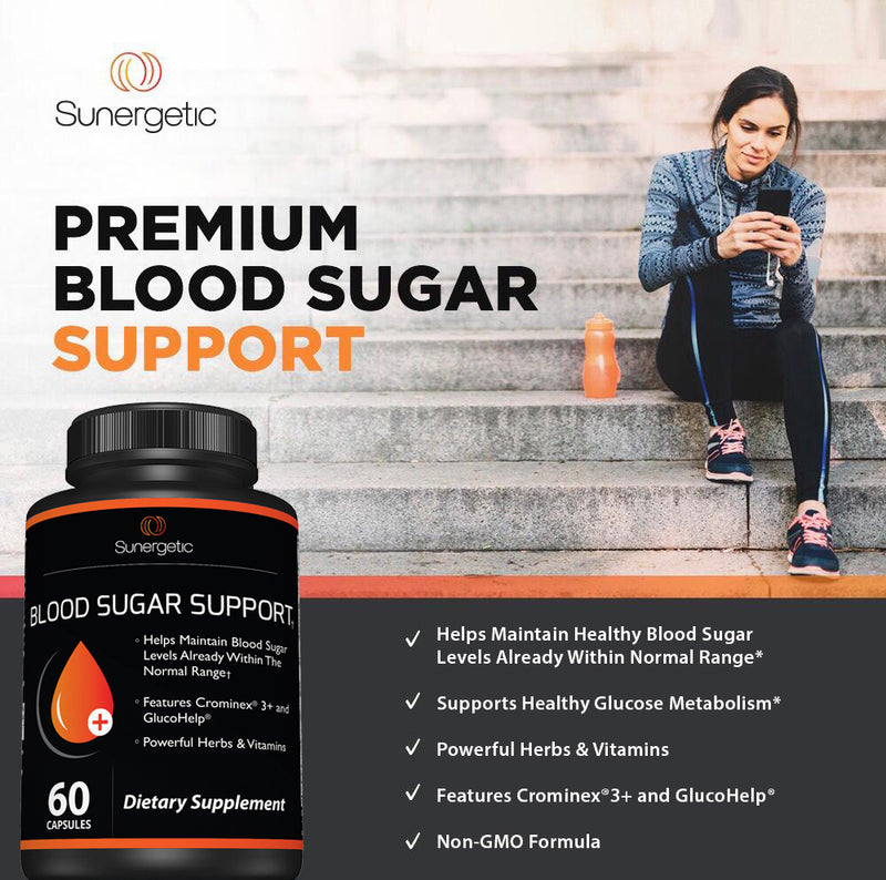 Premium Blood Sugar Support Supplement - Sunergetic