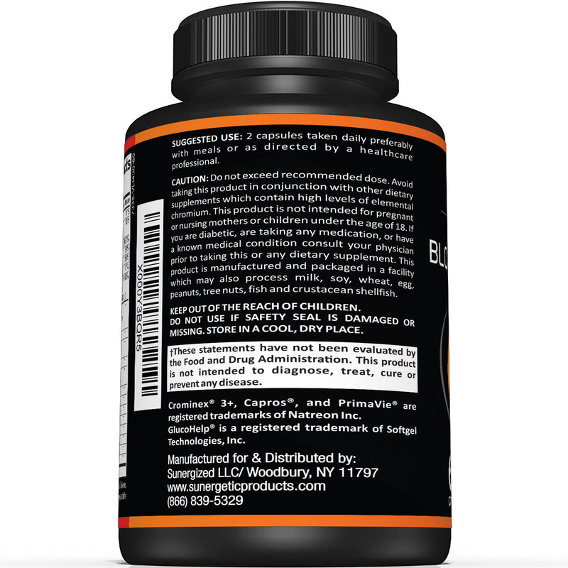 Premium Blood Sugar Support Supplement - Sunergetic