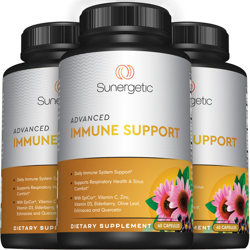 Advanced Immune Support Supplement - 60 Capsules - Sunergetic