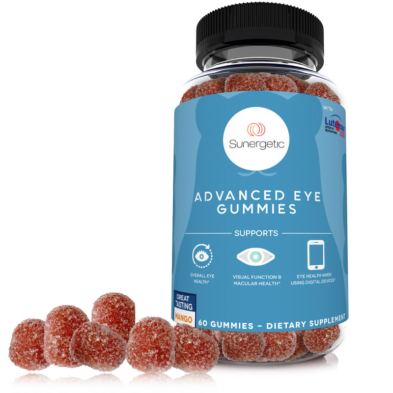 Premium Eye Support Gummies - With Lutein & Zeaxanthin - 60 Gummies - Sunergetic