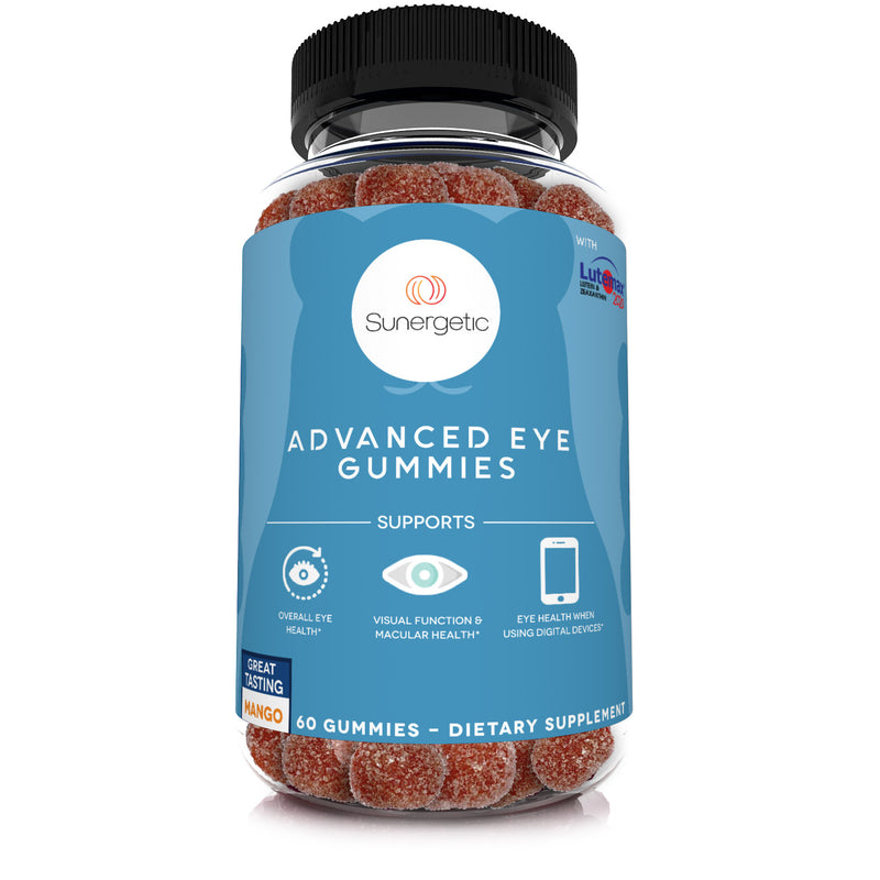 Premium Eye Support Gummies - With Lutein & Zeaxanthin - 60 Gummies - Sunergetic