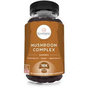 Premium Mushroom Gummies Supplement - 90 Gummies - Sunergetic