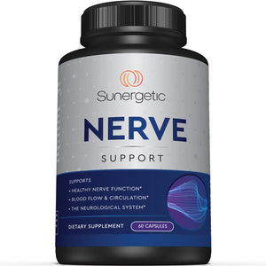 Premium Nerve Support Supplement - 60 Capsules - Sunergetic