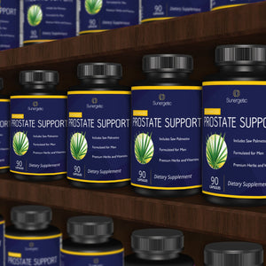Premium Prostate Supplement with Saw Palmetto Extract & 30 Herbs - Sunergetic