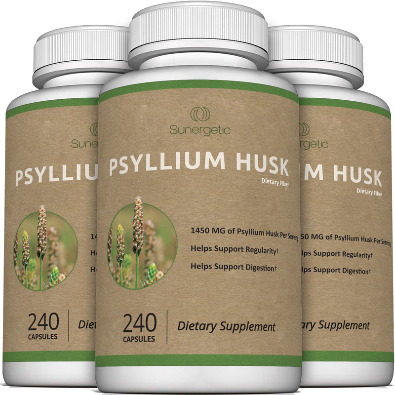 Premium Psyllium Husk Capsules - Sunergetic