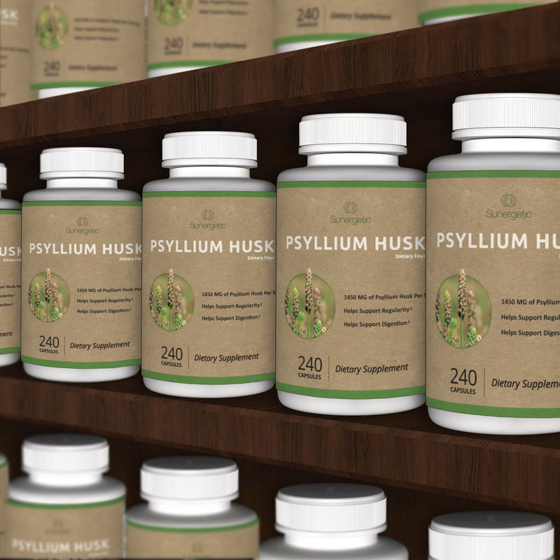 Premium Psyllium Husk Capsules - Sunergetic