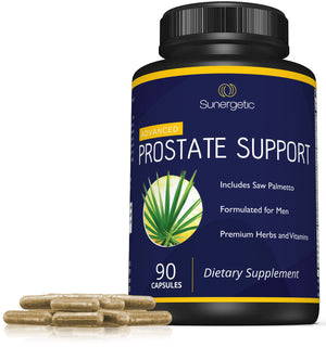 Premium Prostate Supplement with Saw Palmetto Extract & 30 Herbs - Sunergetic