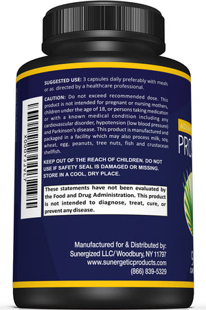 Premium Prostate Supplement with Saw Palmetto Extract & 30 Herbs - Sunergetic