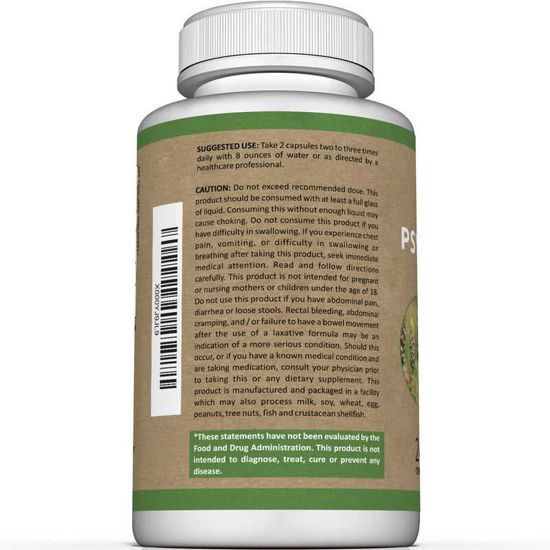 Premium Psyllium Husk Capsules - Sunergetic