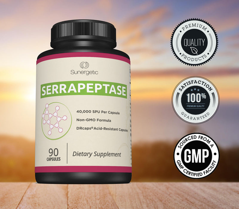 Premium Serrapeptase Enzyme Supplement - Sunergetic