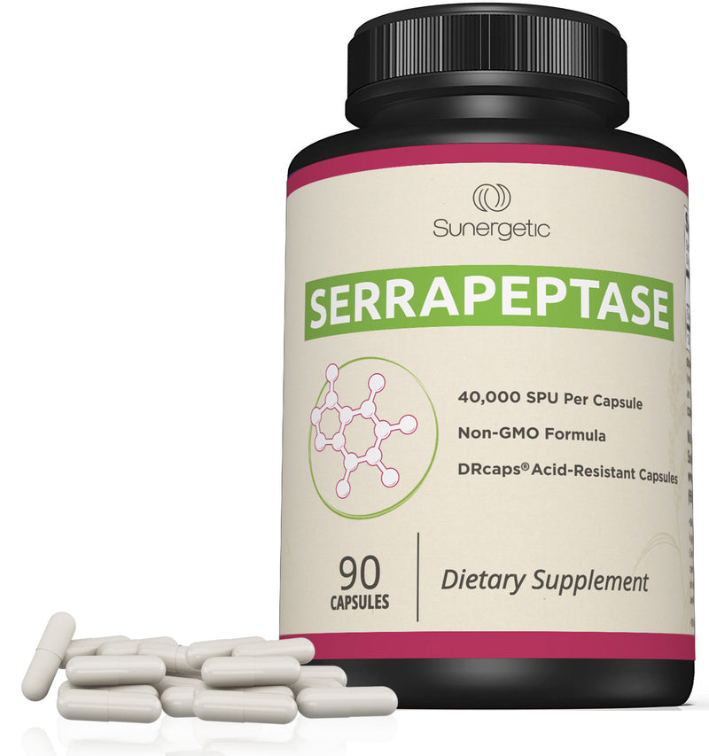 Premium Serrapeptase Enzyme Supplement - Sunergetic