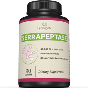 Premium Serrapeptase Enzyme Supplement - Sunergetic