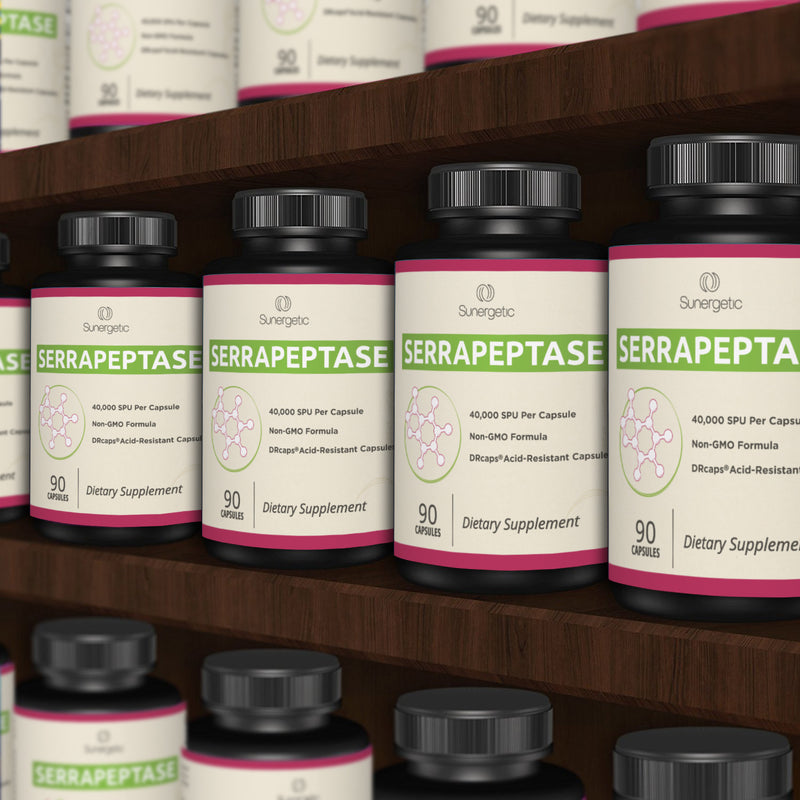 Premium Serrapeptase Enzyme Supplement - Sunergetic