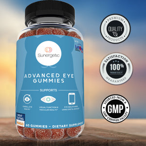 Premium Eye Support Gummies - With Lutein & Zeaxanthin - 60 Gummies - Sunergetic