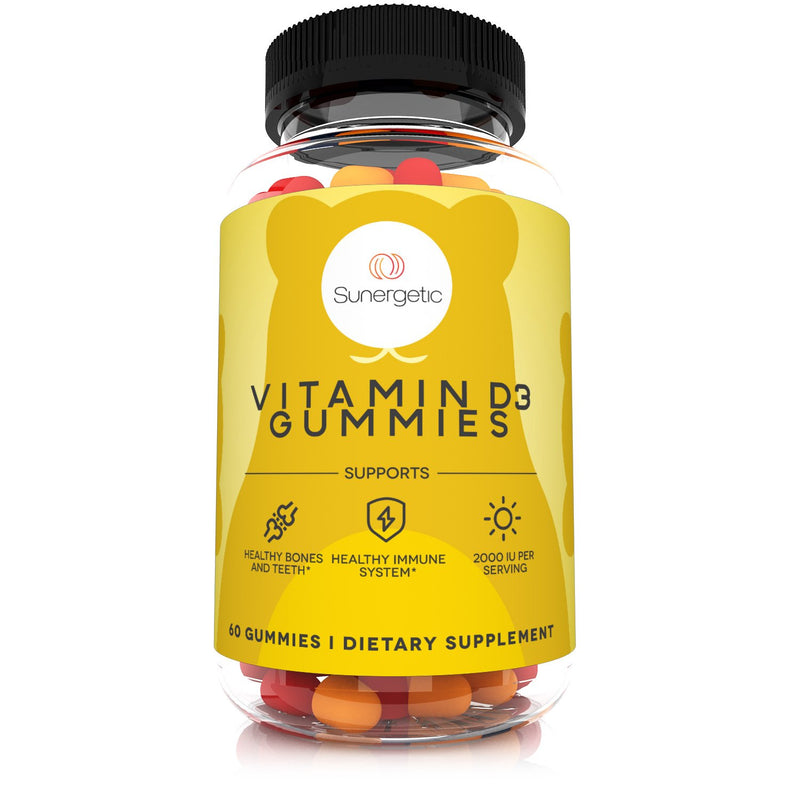Premium Vitamin D3 Gummies – 2000 IU of Vitamin D3 per Serving - Sunergetic